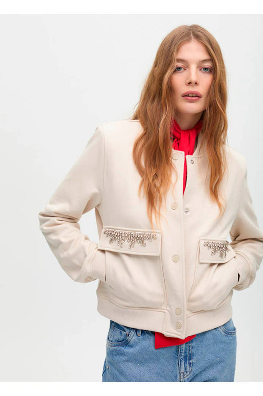 Sequins Bomber Jacket