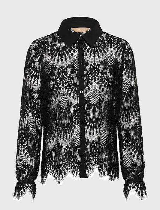 ARTO okarm shirt black lace