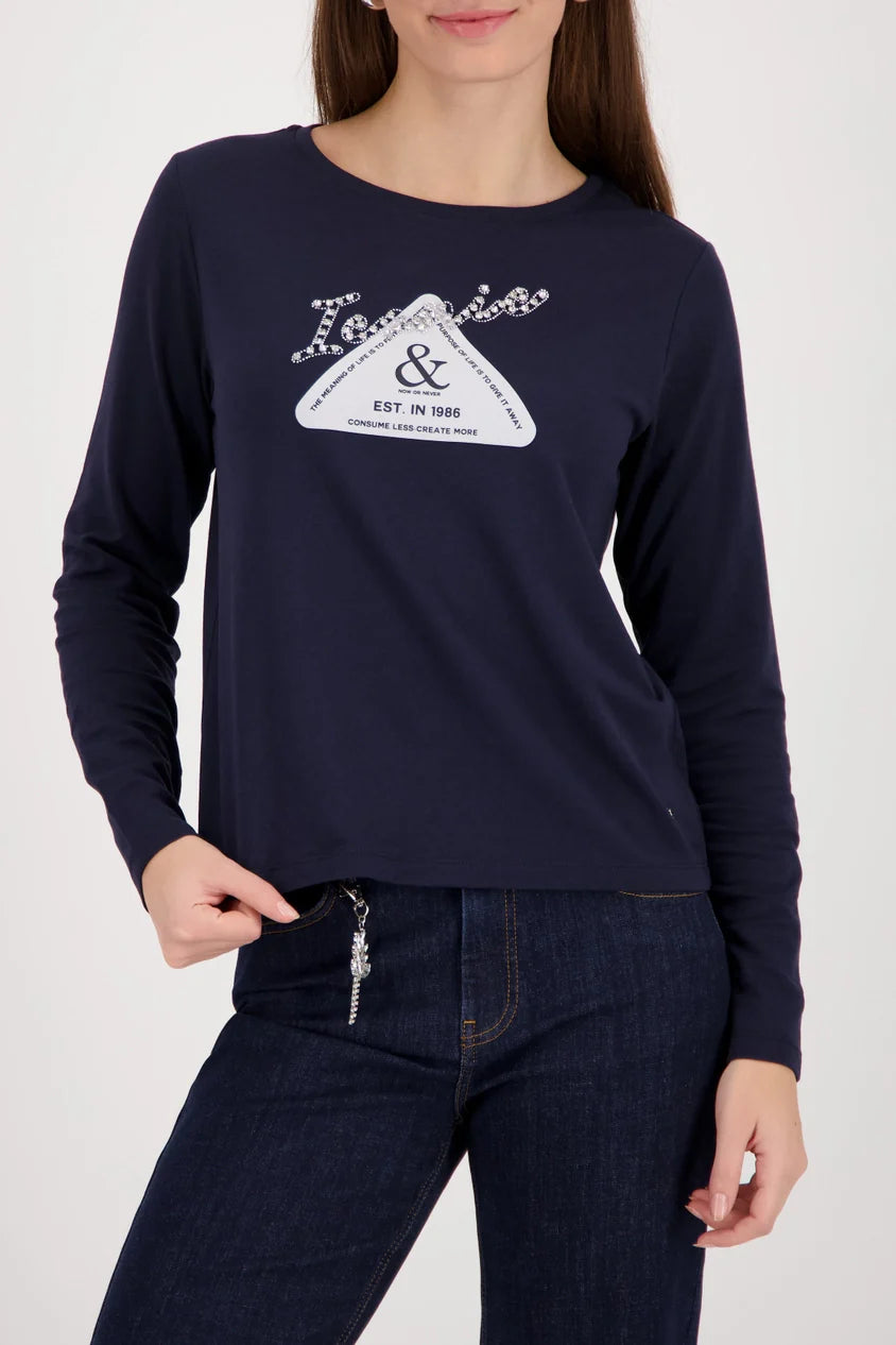 Long sleeve Navy T- shirt 078