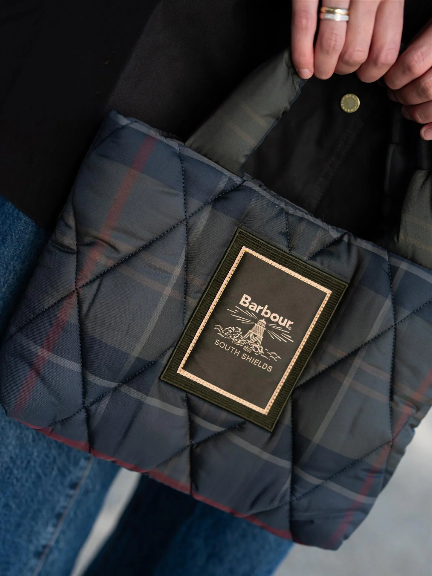 Tartan Arlene Mini Quilted tote Bag