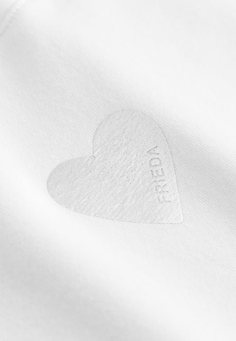 White heart T-shirt