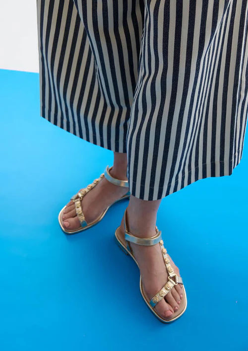 STRIPED TWILL CULOTTES 207