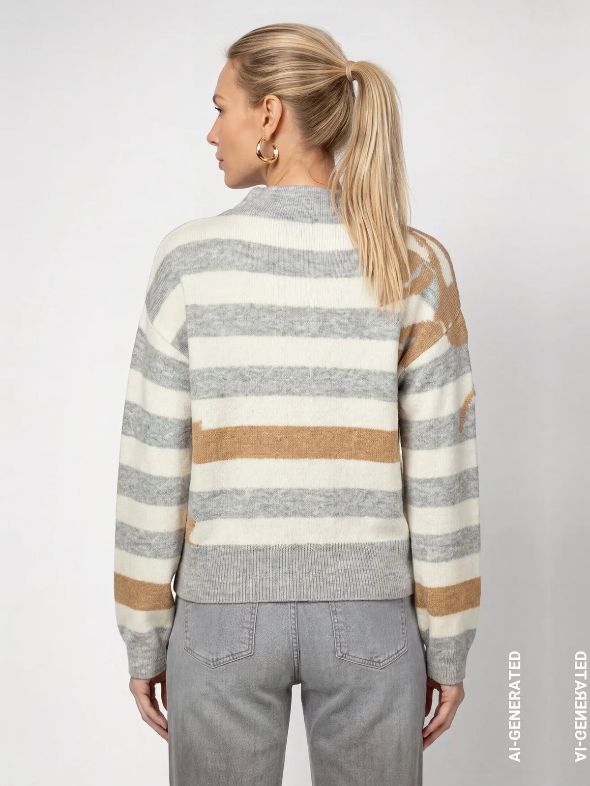 KNITTED JUMPER WITH A SOFT TEXTURE