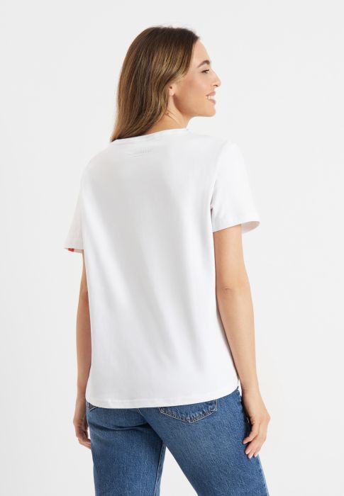 White heart T-shirt