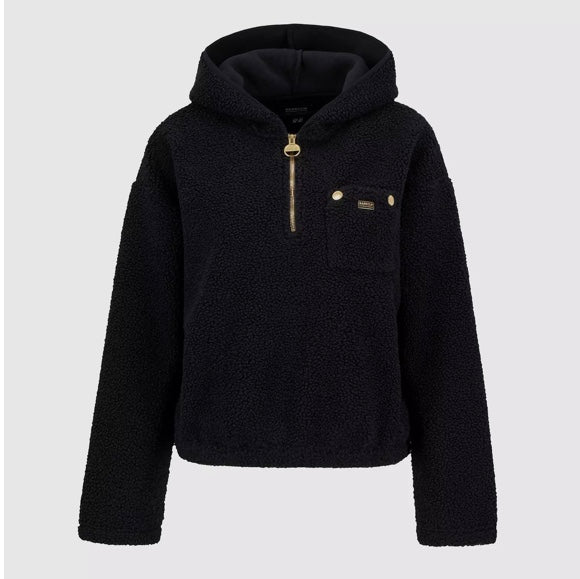 Lola black hood fleece