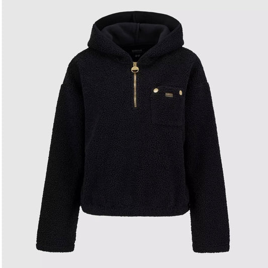 Lola black hood fleece