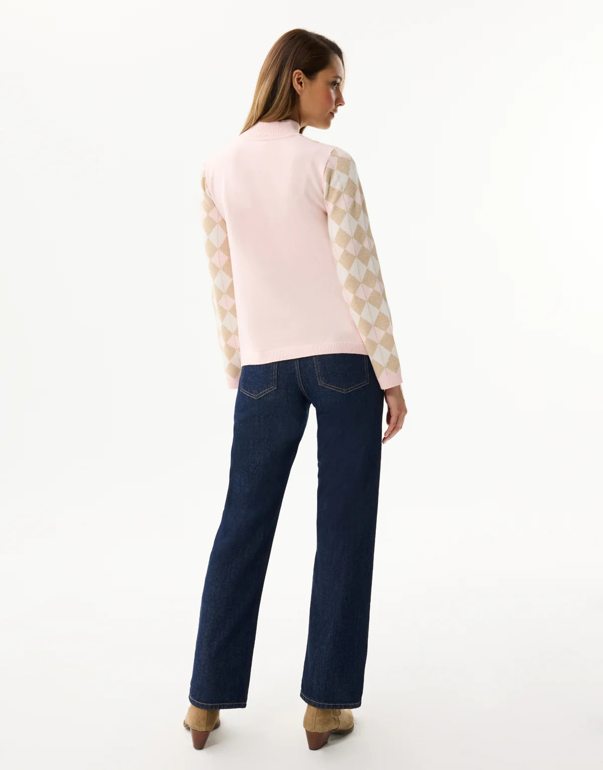 PASTEL DIAMOND PATTERN SWEATER