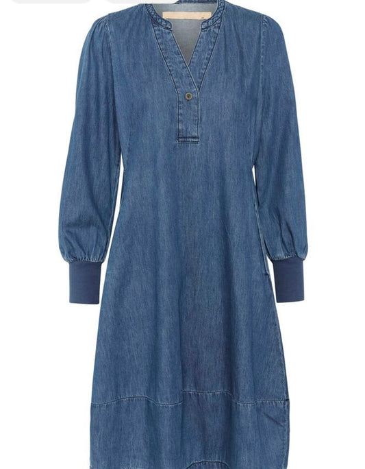 Arpa Rib Denim Dress