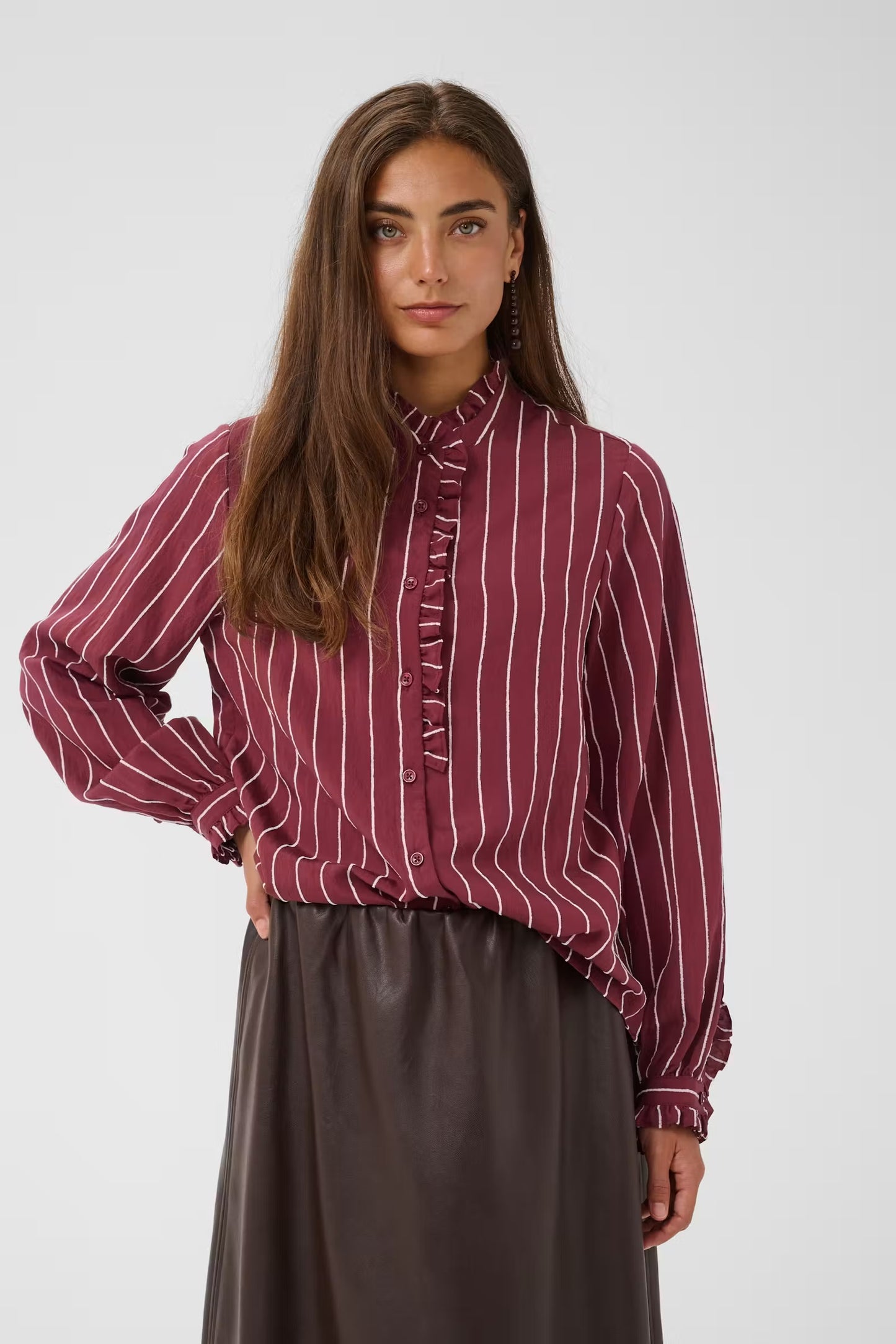Arin Shirt burgundy