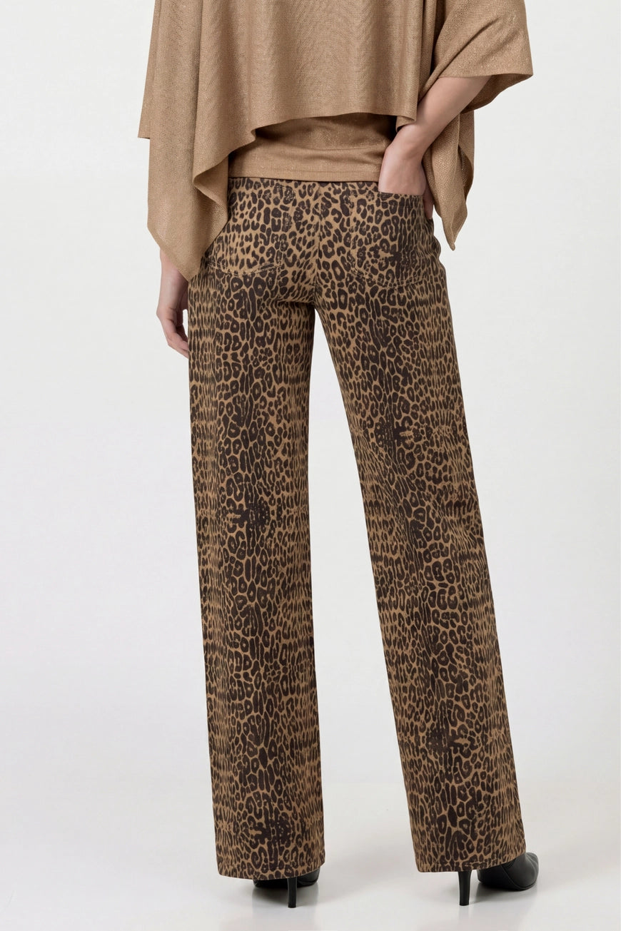 Leopard Print Palazzo Trouser 113