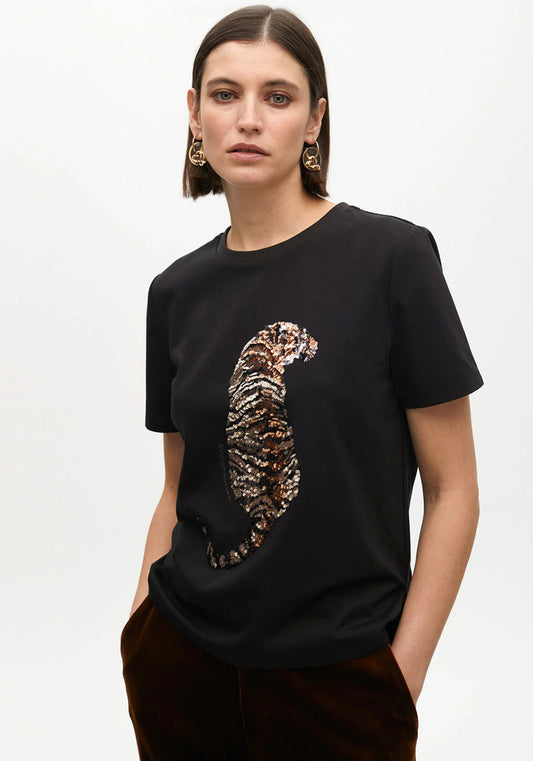 Sequins Tiger- Black