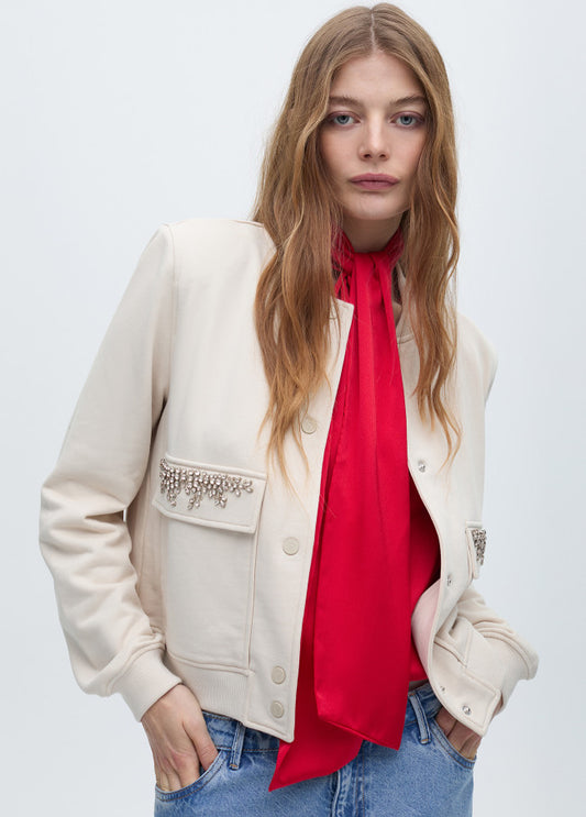 Sequins Bomber Jacket