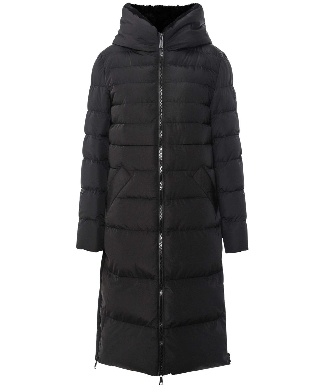 Keila faux-fur coat - Black