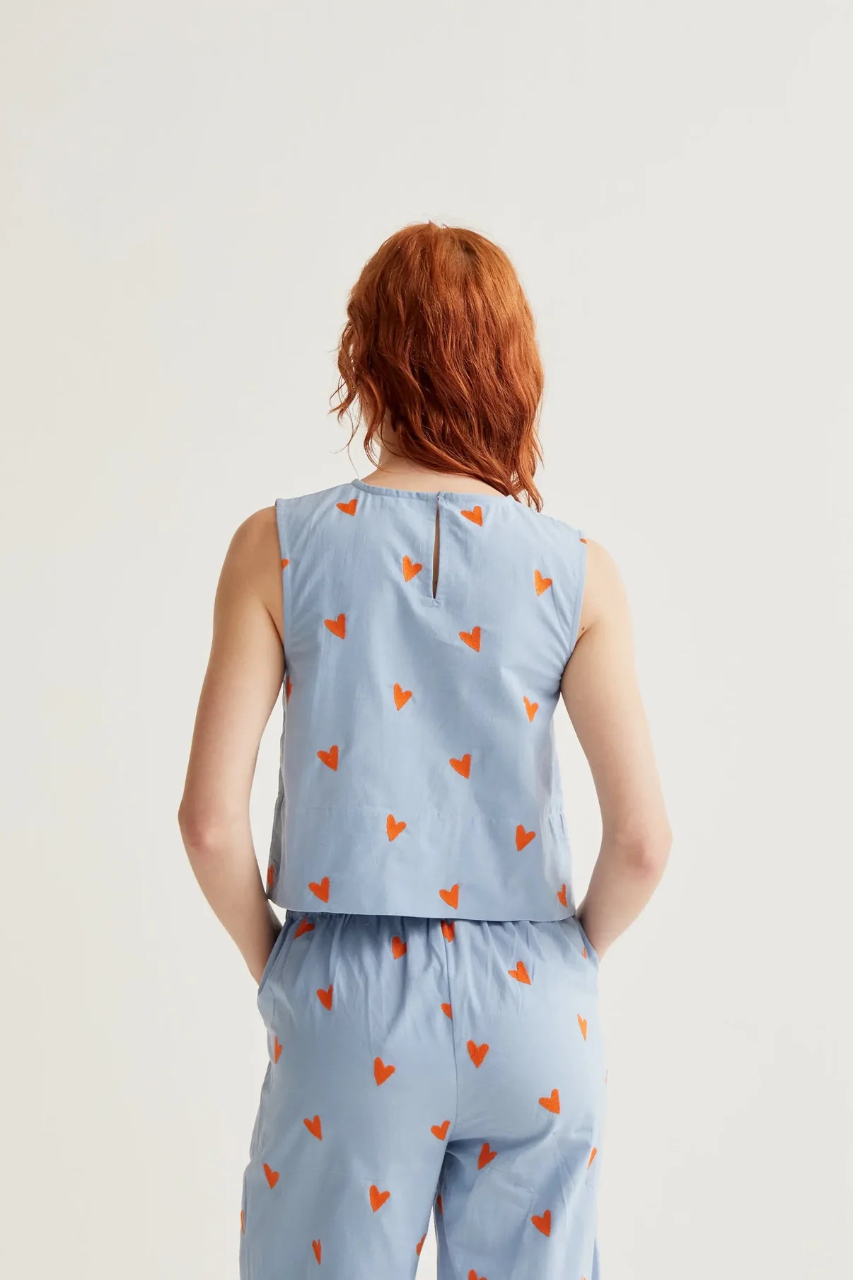 Hearts print top