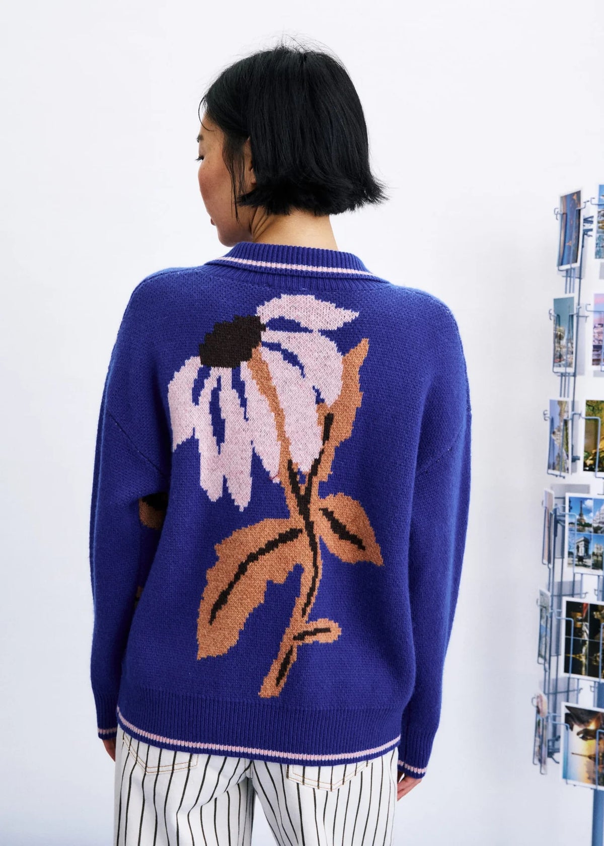 WANDO CARDIGAN ELECTRIC BLUE