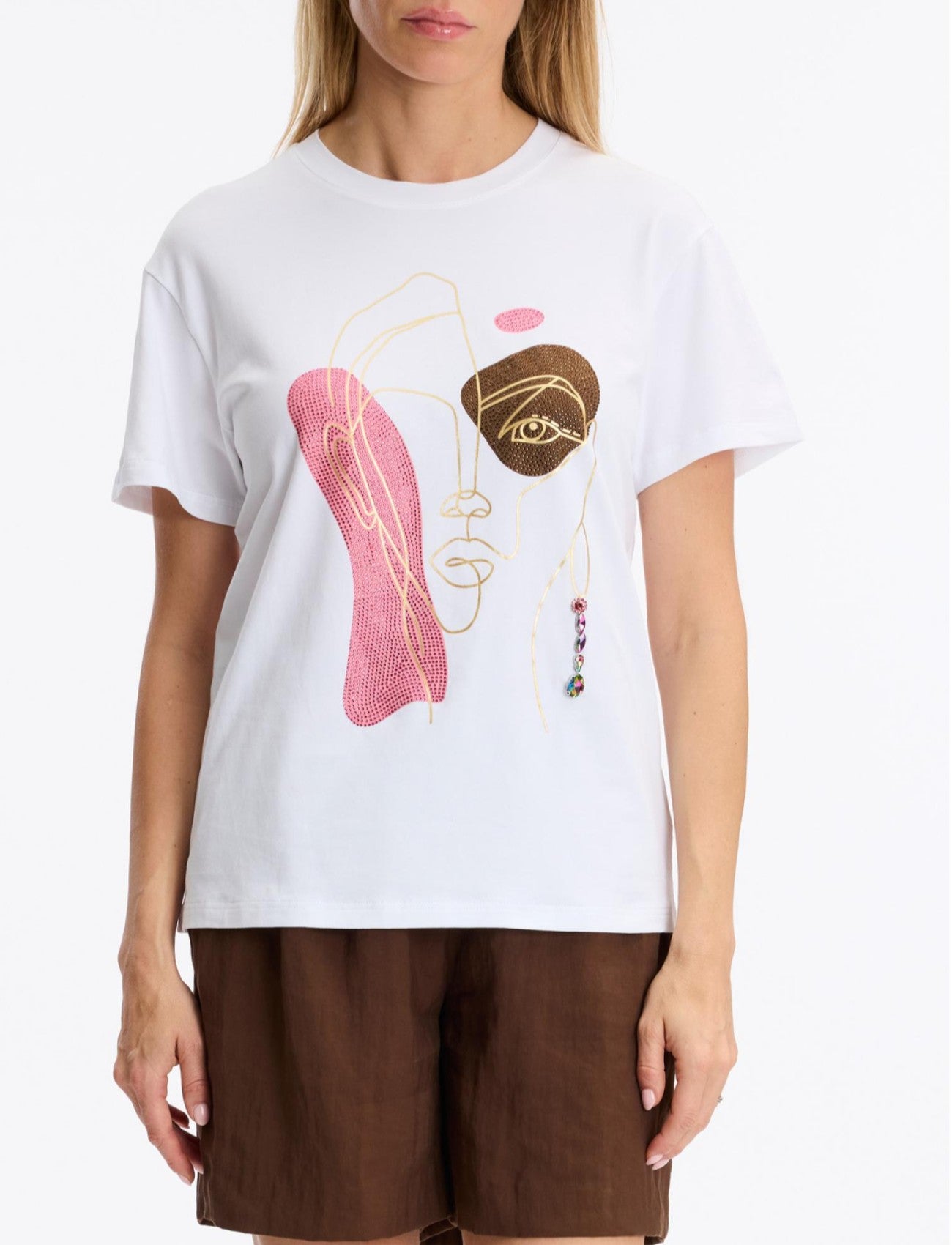 Embellished Ladies t-shirt 076
