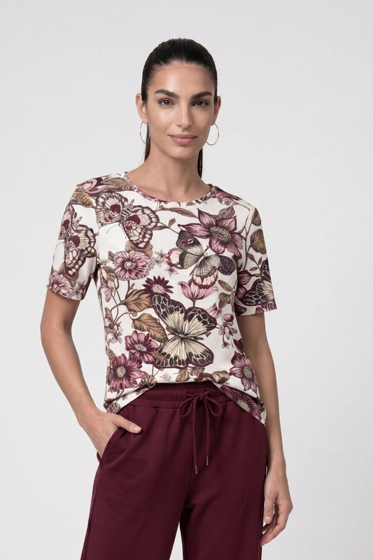Blume Allover Print Top 767