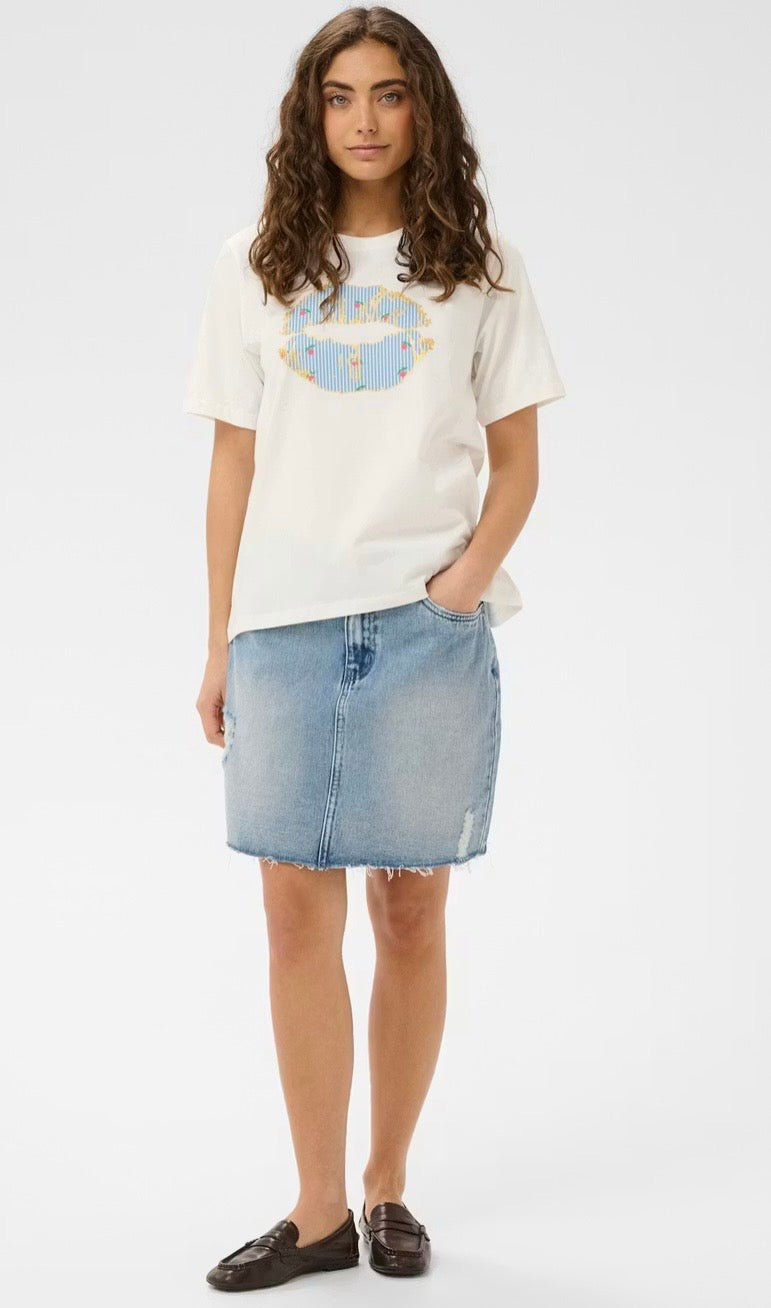 Gith Cream Lips Tee Shirt