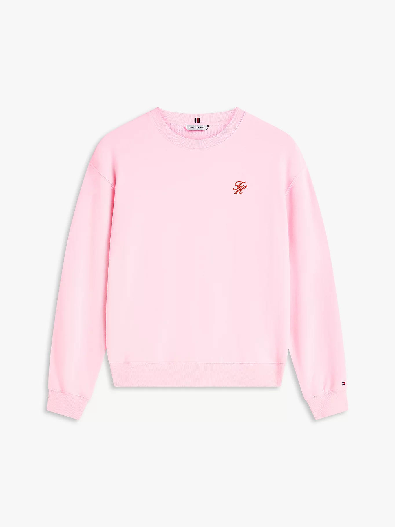 Logo Embroidery Crew Neck Sweatshirt