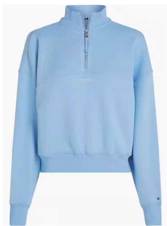 Vessel blue mini corp half zip sweatshirt