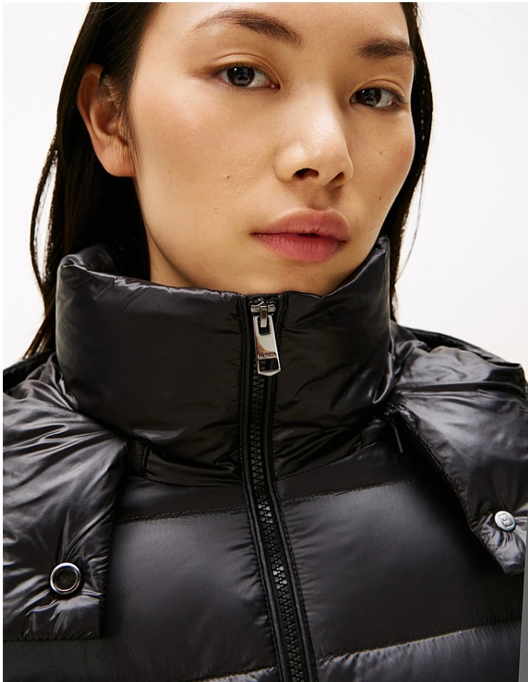 Black short gloss coat