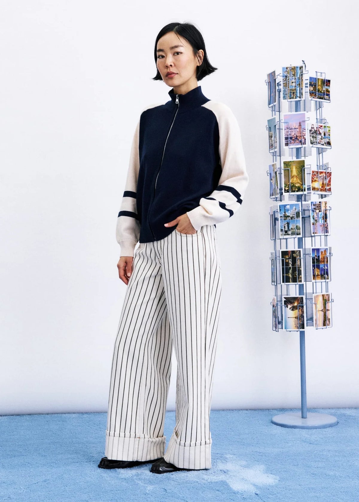 TIMBRE NAVY BLUE CARDIGAN