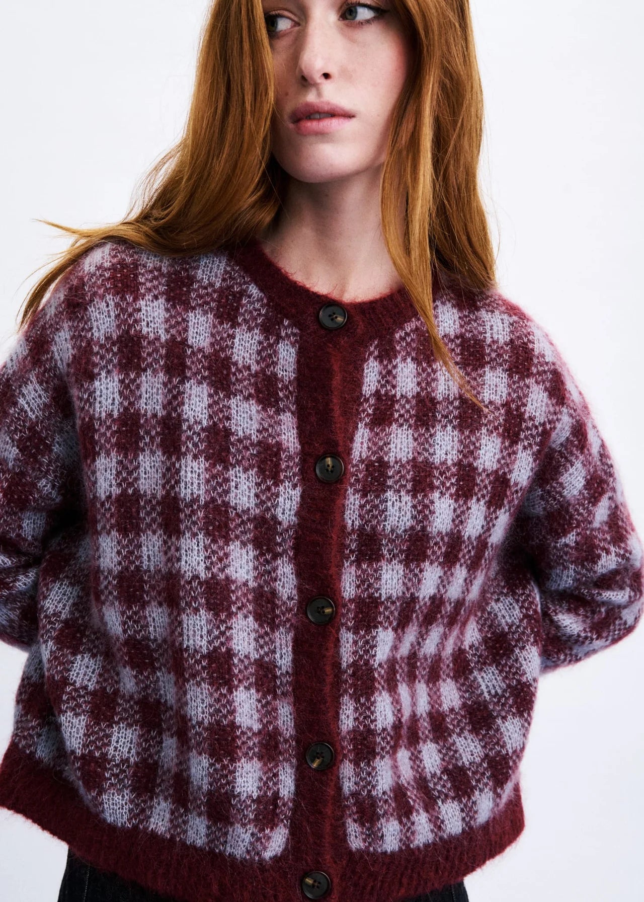 AOMORI CARDIGAN BURGUNDY