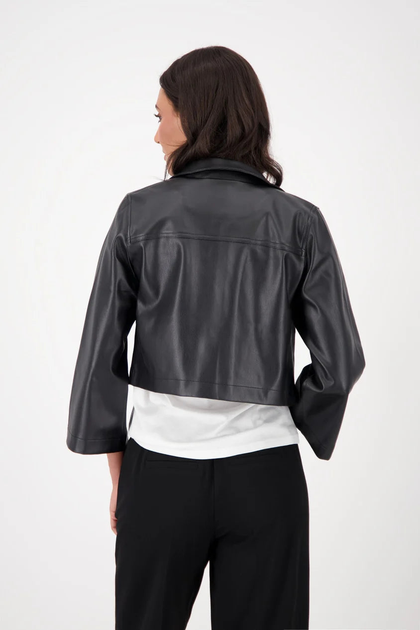 Leather look jacket