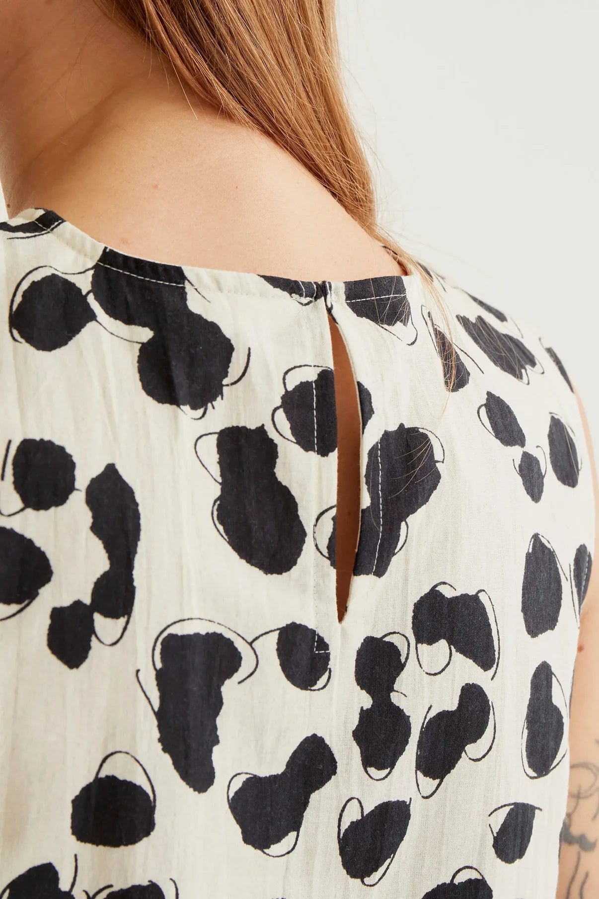 Dalmatian print top