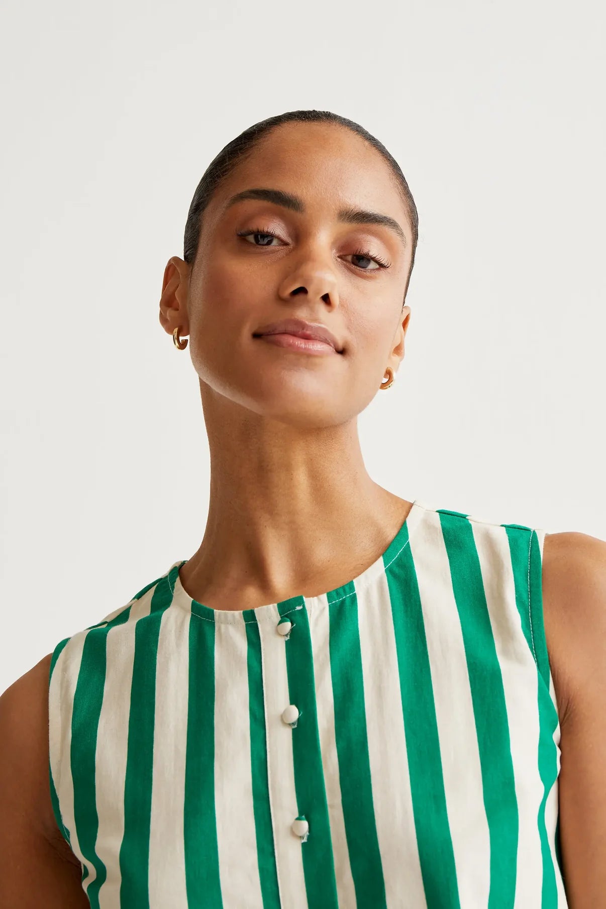 Bamboo Green Print Top