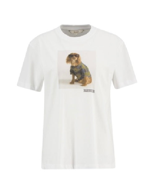 Marine White Dog Top