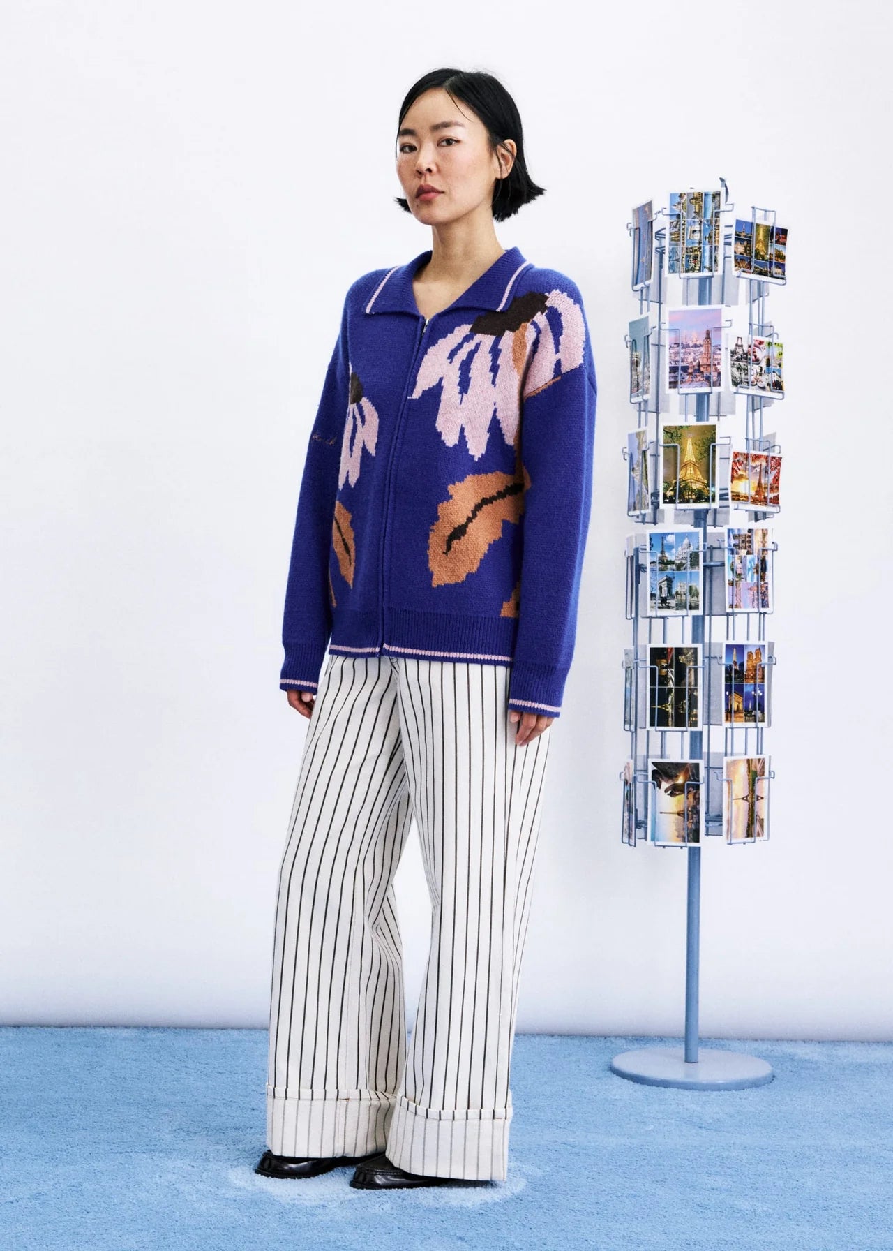 WANDO CARDIGAN ELECTRIC BLUE