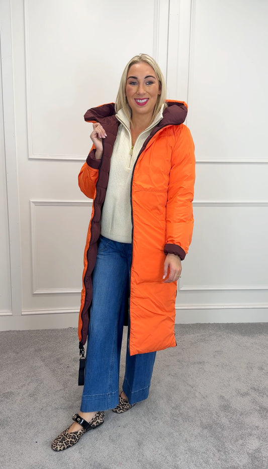 Keila Reversible- Chocolate bean and orange