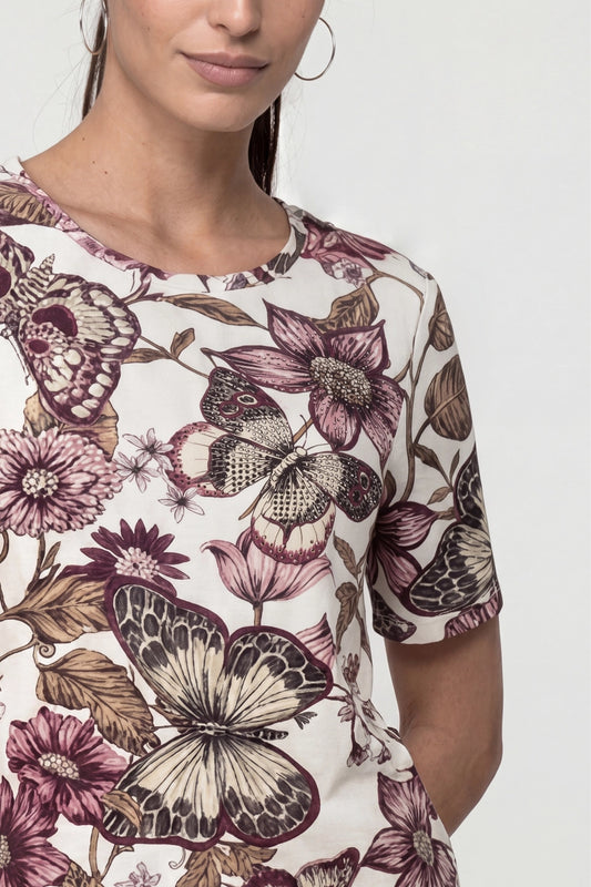 Blume Allover Print Top 767