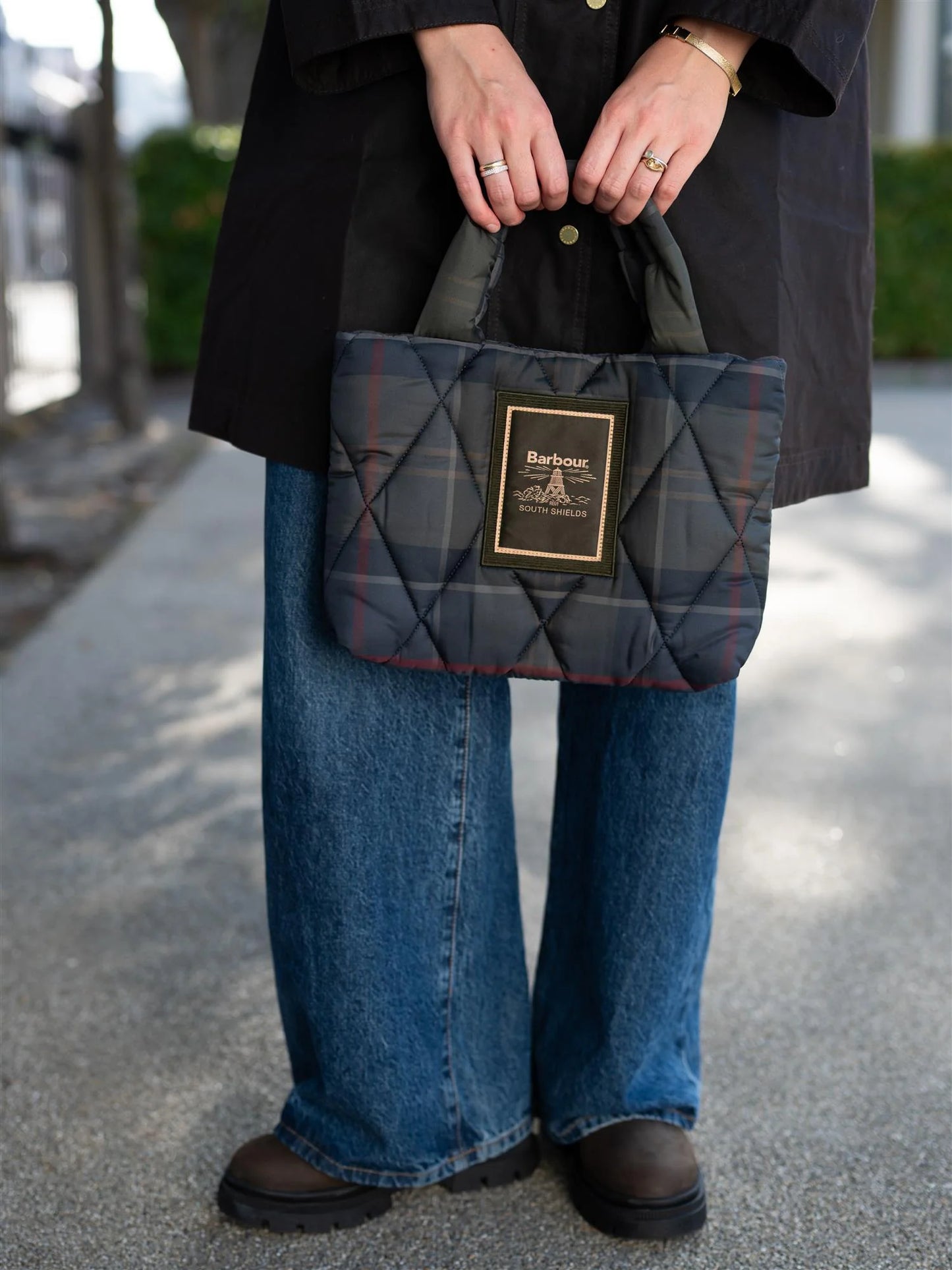 Tartan Arlene Mini Quilted tote Bag