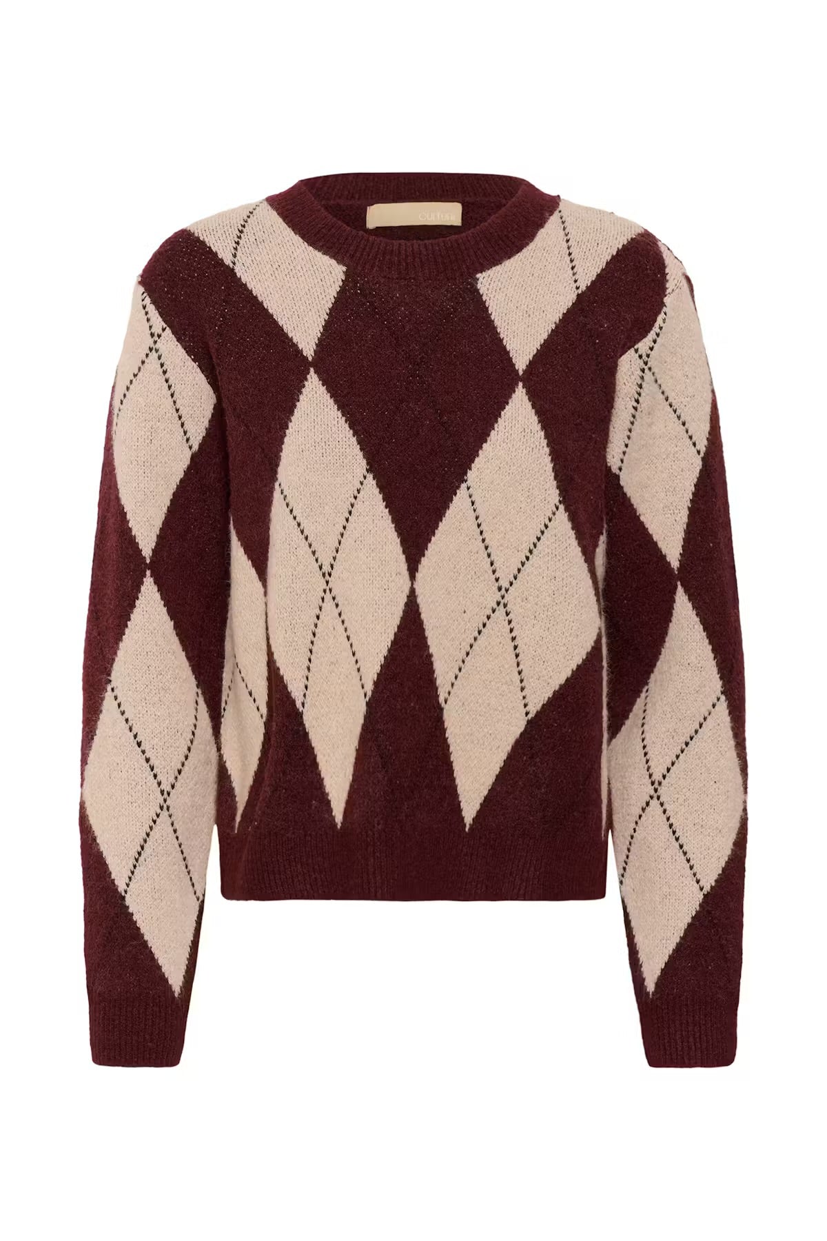 Argyle Pullover Burgandy
