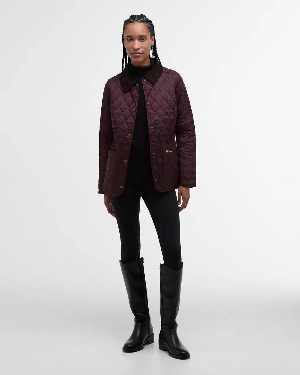 Black Cherry Annandale Quilted Jacket