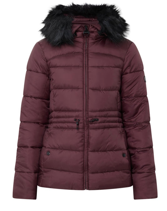 Cher puffa jacket red velvet