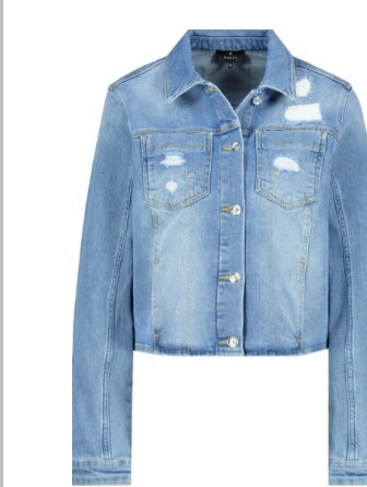 Ripped denim jacket (Sizes 14/16:/18)