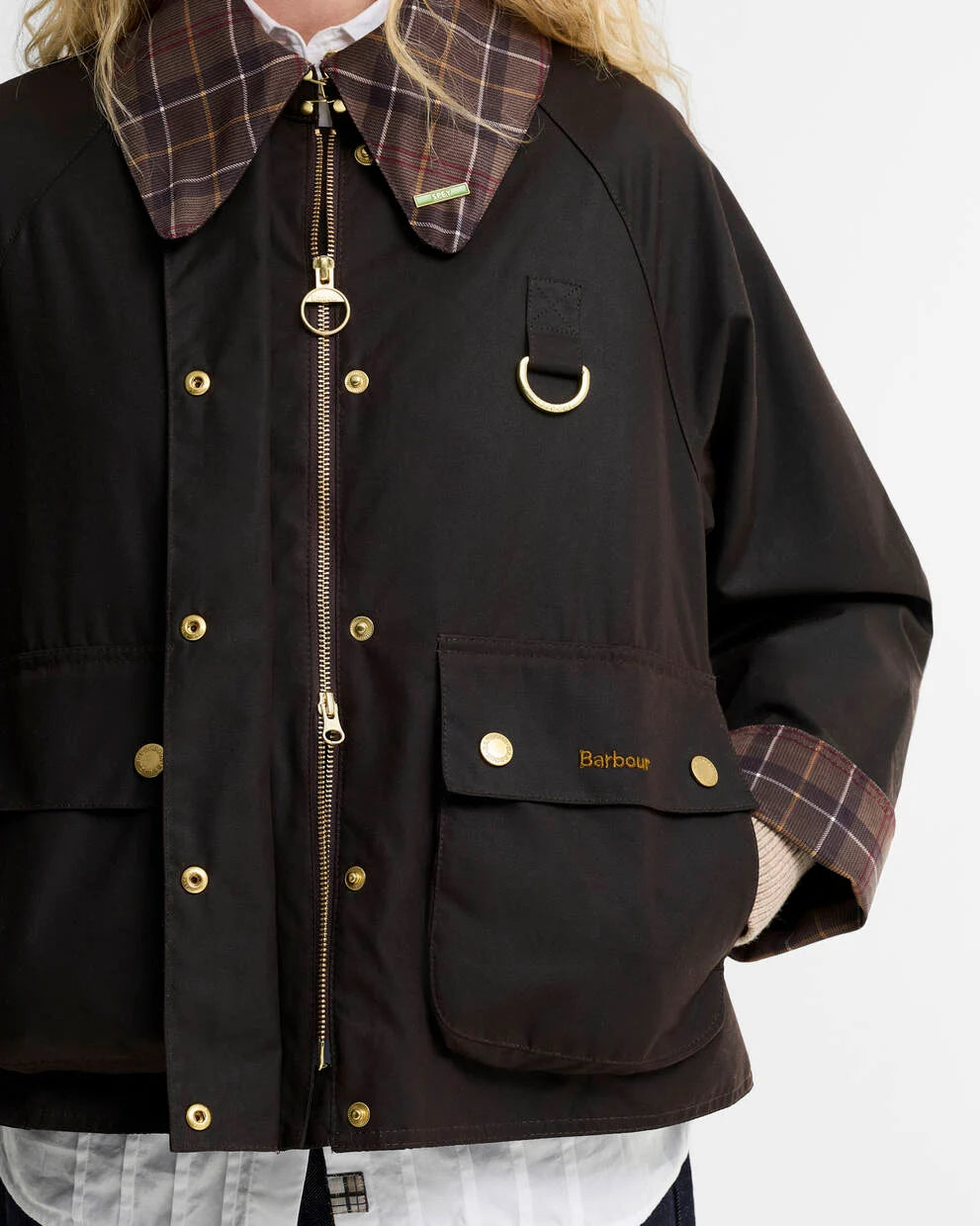 Icons Tartan Collar Spey Waxed Jacket