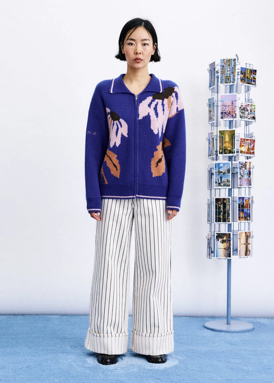 WANDO CARDIGAN ELECTRIC BLUE