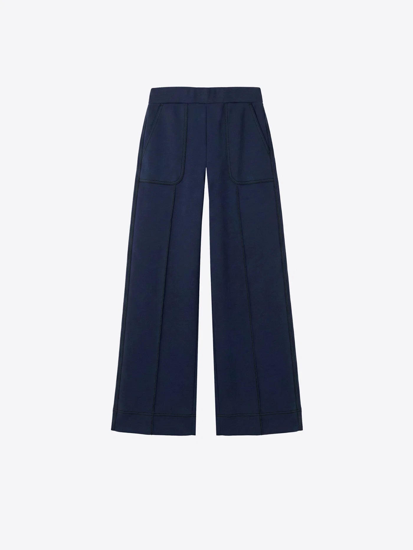 Navy Jersey Trouser