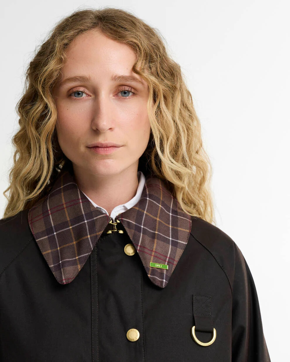 Icons Tartan Collar Spey Waxed Jacket