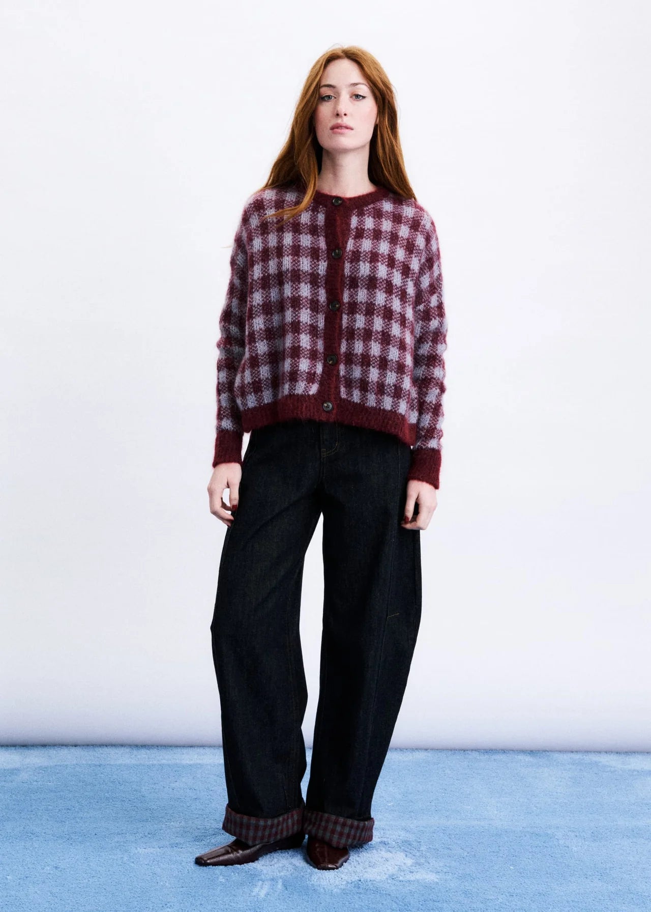 AOMORI CARDIGAN BURGUNDY