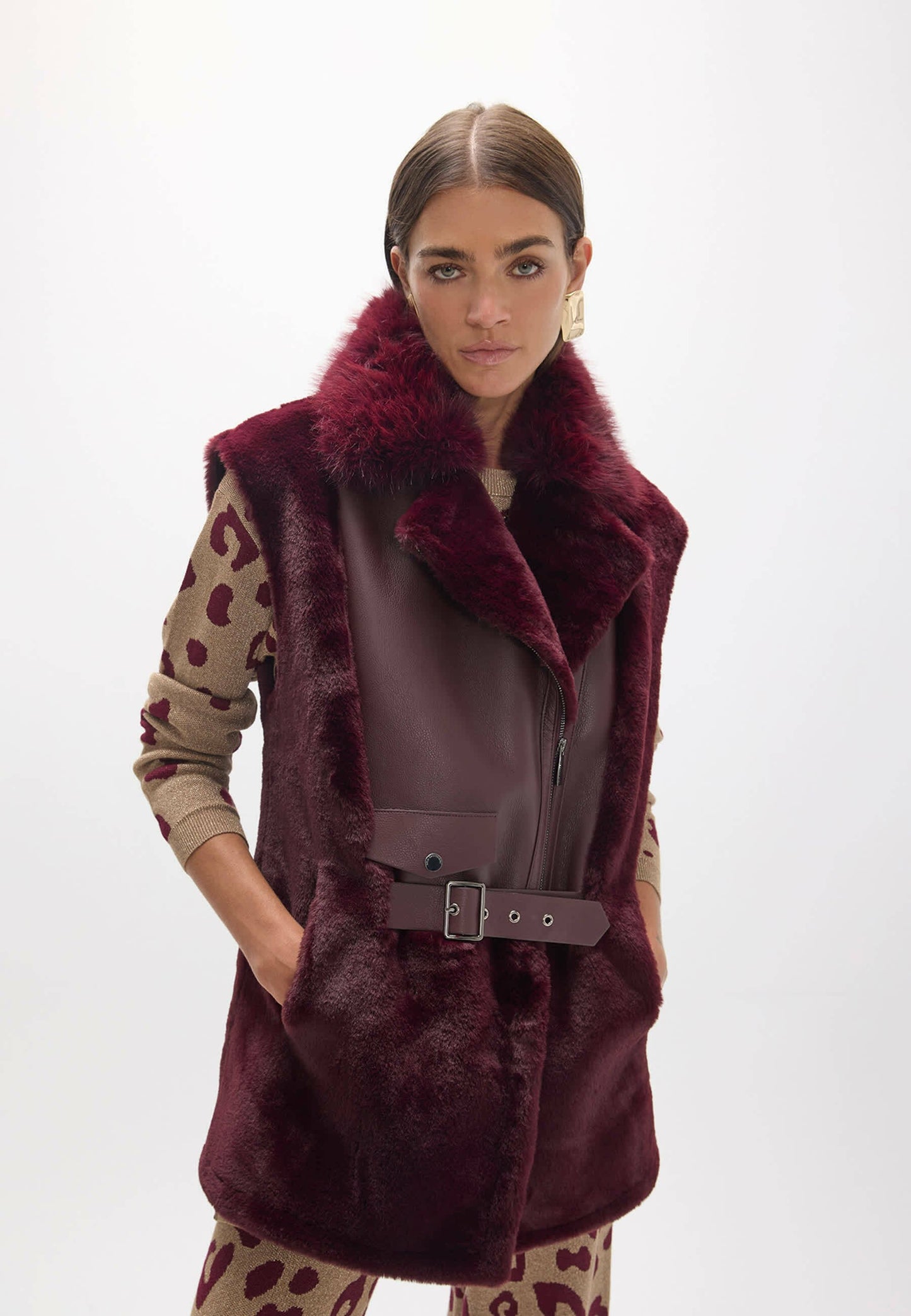 Burgundy Gilet