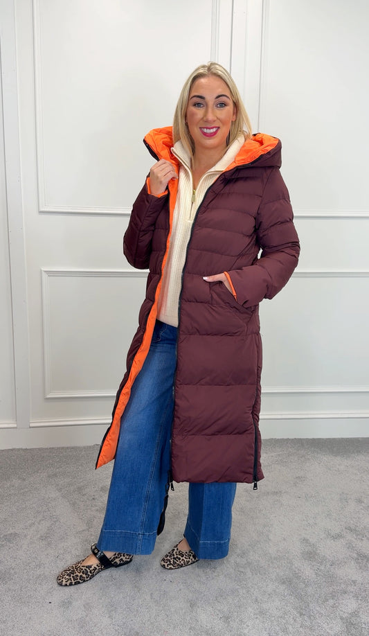 Keila Reversible- Chocolate bean and orange