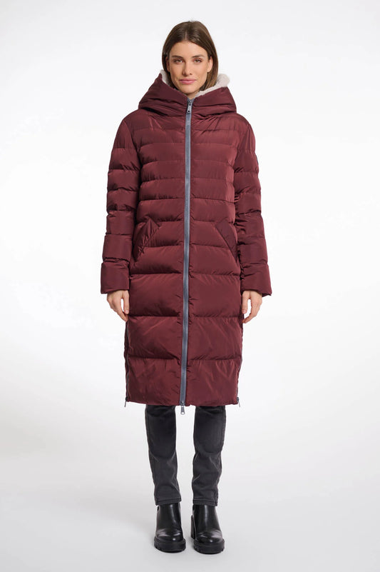 Keila faux-fur coat Chocolate bean