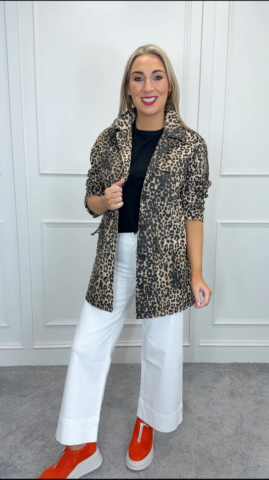 Halina leopard jacket