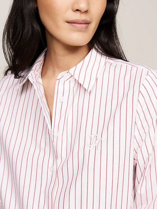 Classic shirting Strip pink red