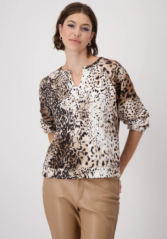 Here and now leopard sweater